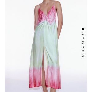 Zara Tie Dye Printed Dress